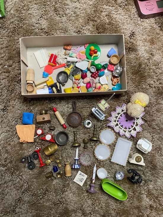 Other - Vintage Doll House Mini Accessories & Items Misc Lot